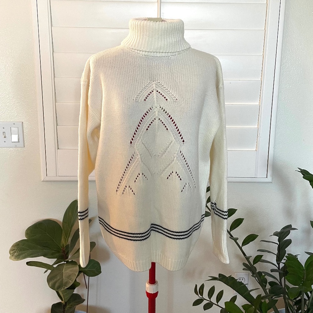 White Turtleneck Sweater
